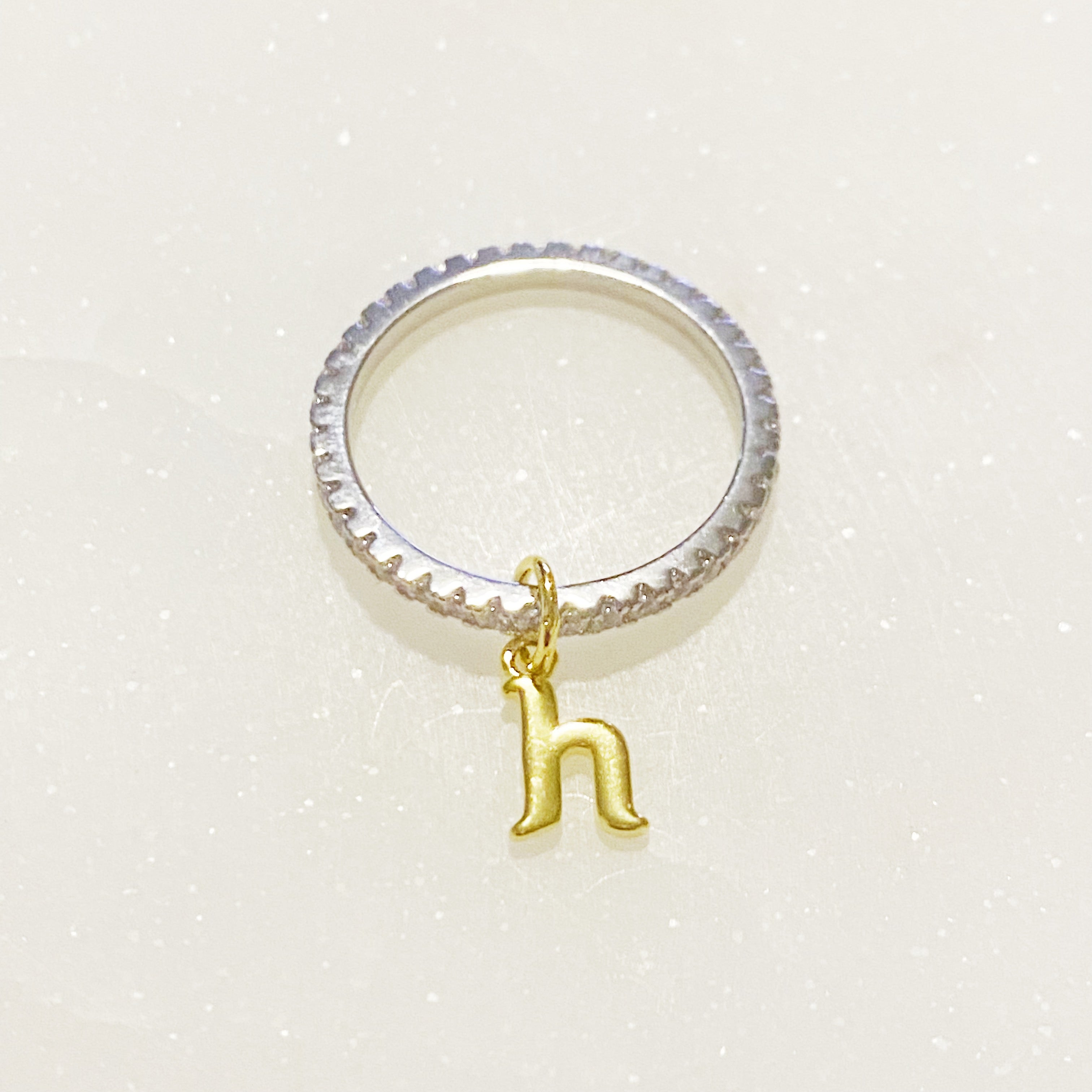 Dangle Initial Ring-11
