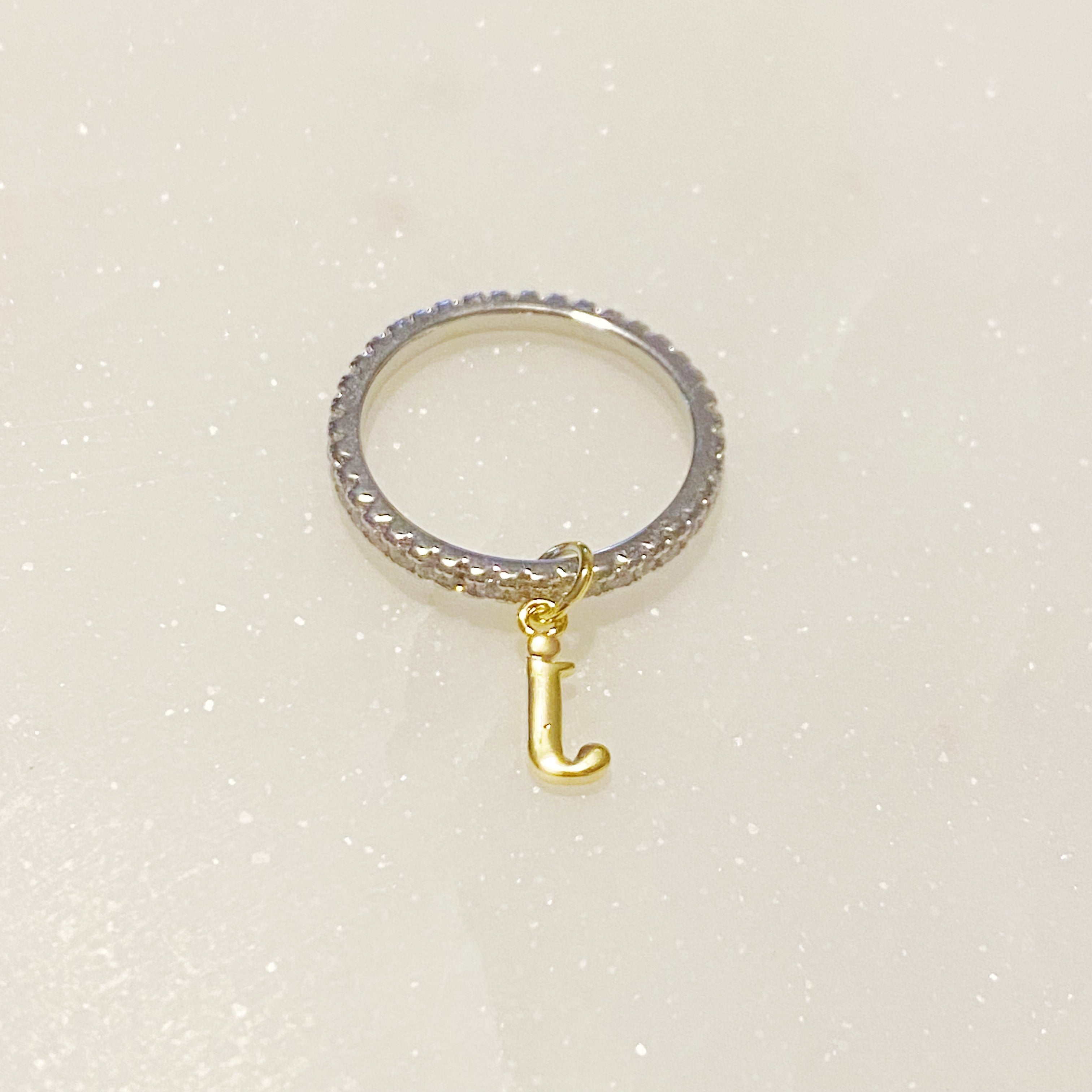 Dangle Initial Ring-12