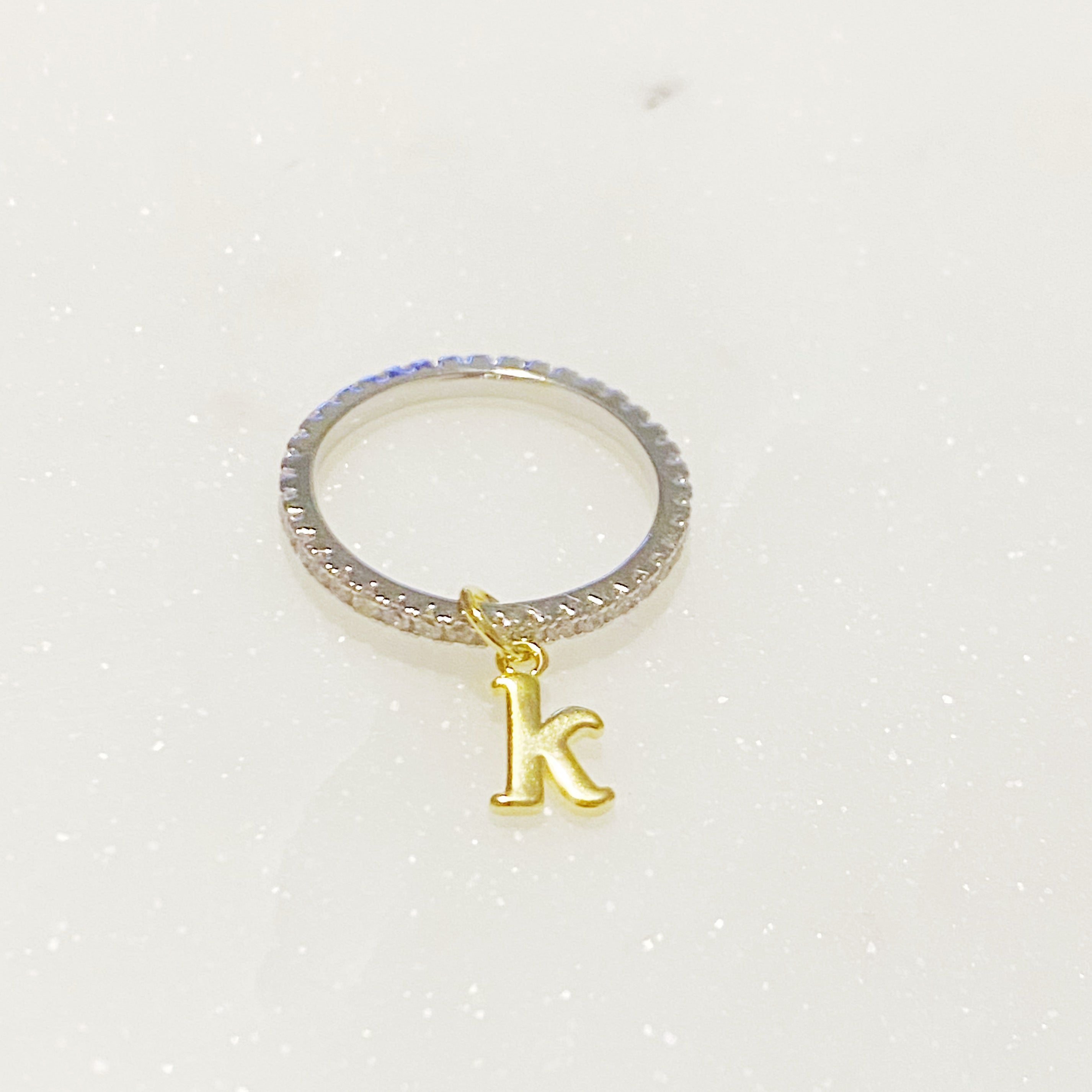 Dangle Initial Ring-13