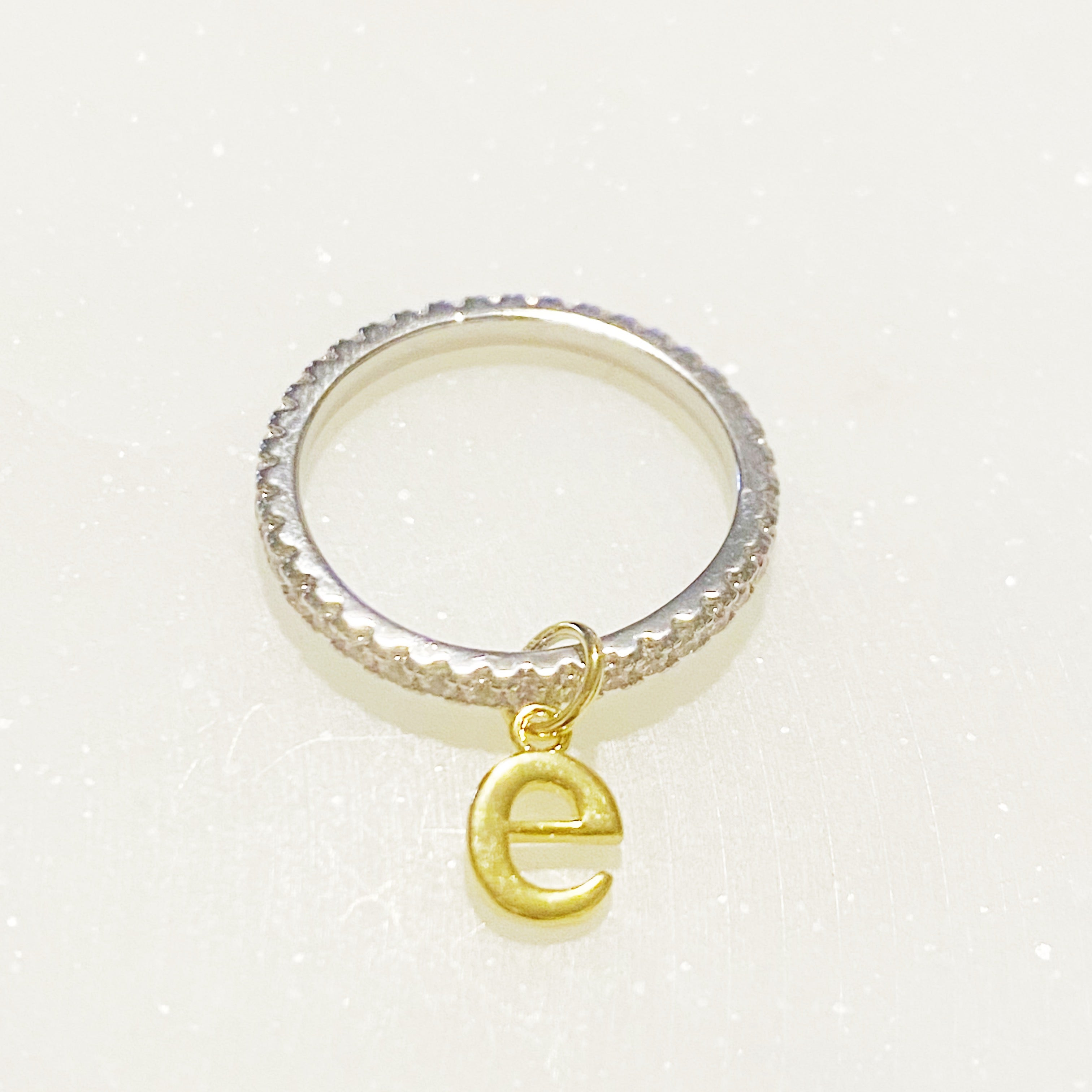 Dangle Initial Ring-9