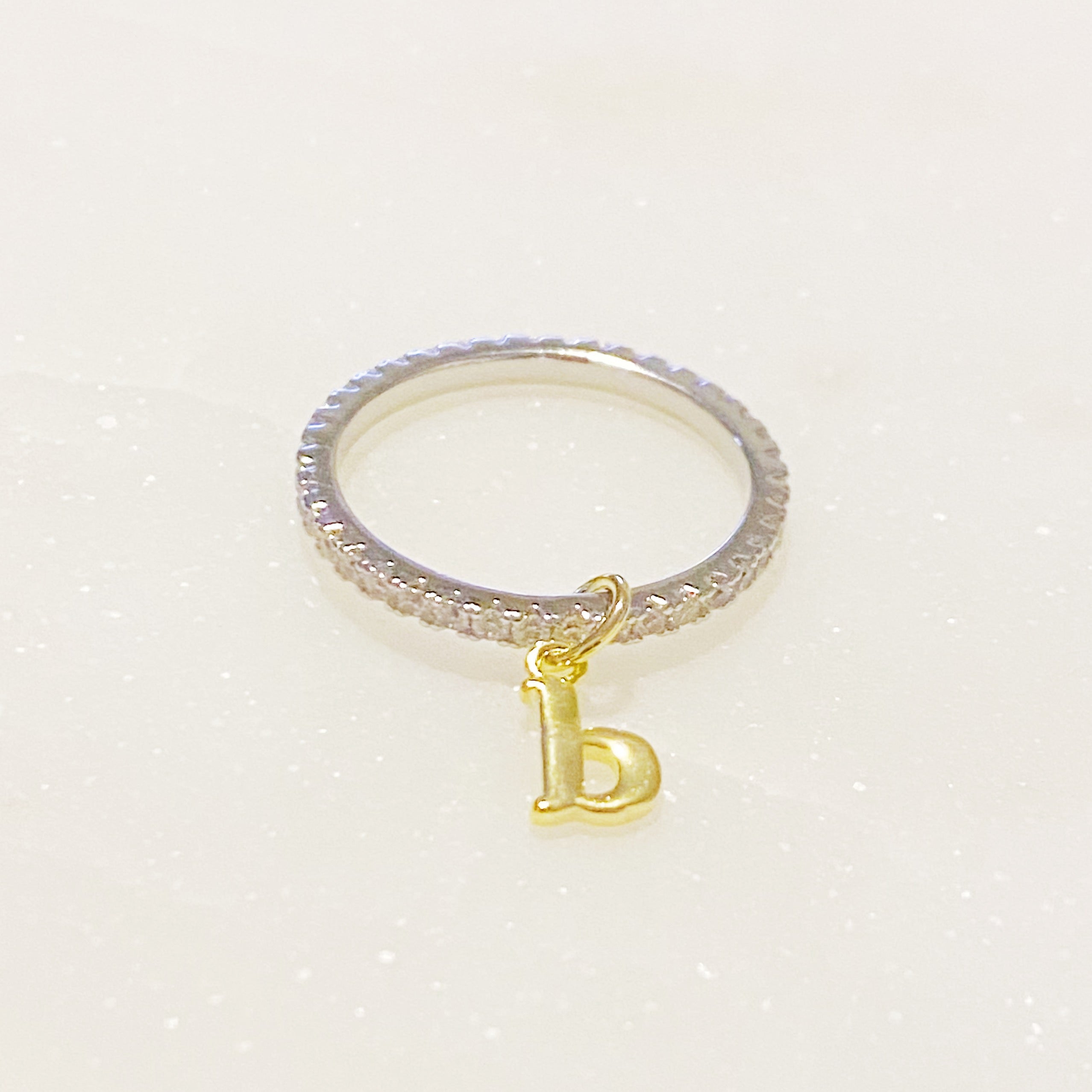 Dangle Initial Ring-6