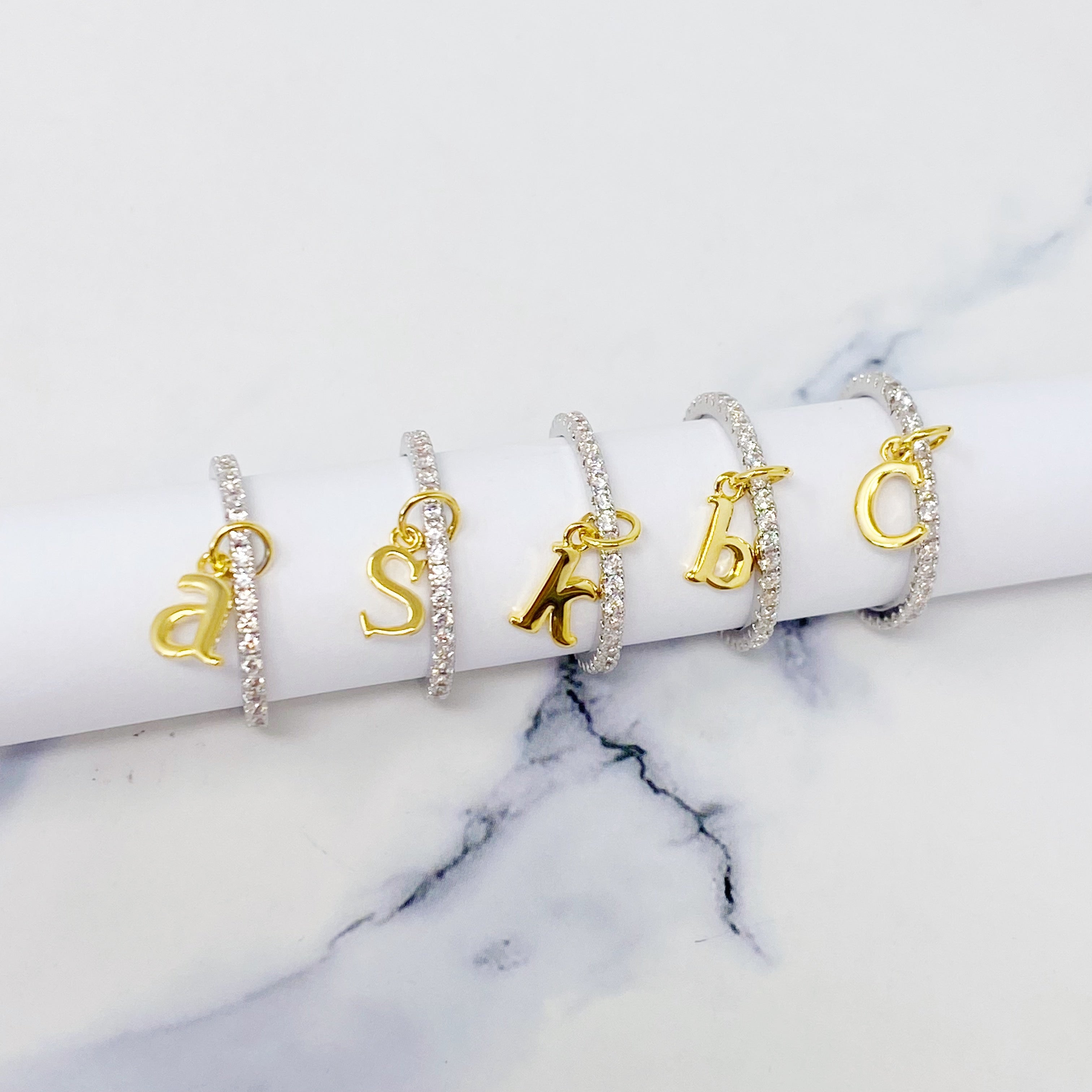 Dangle Initial Ring-3