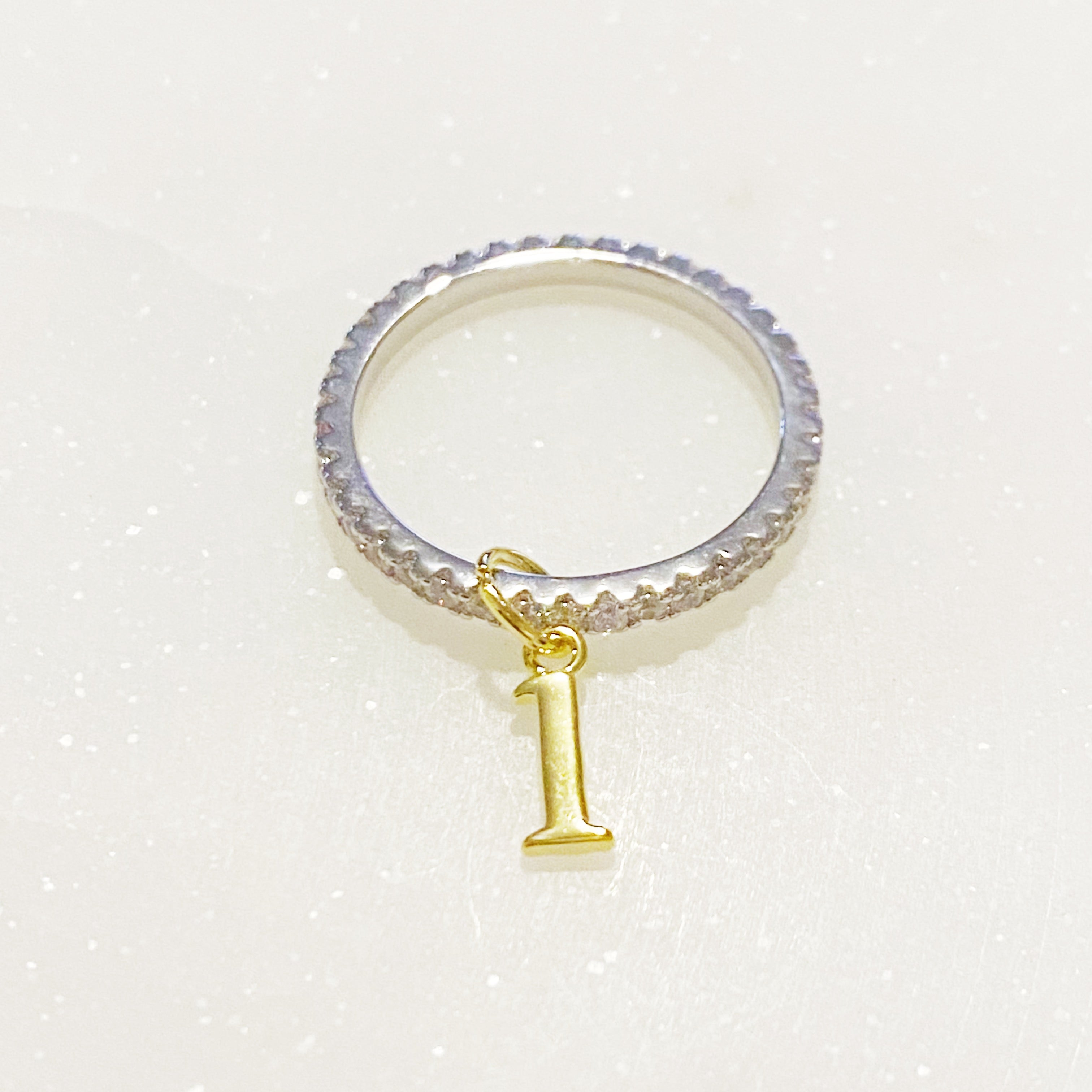 Dangle Initial Ring-14