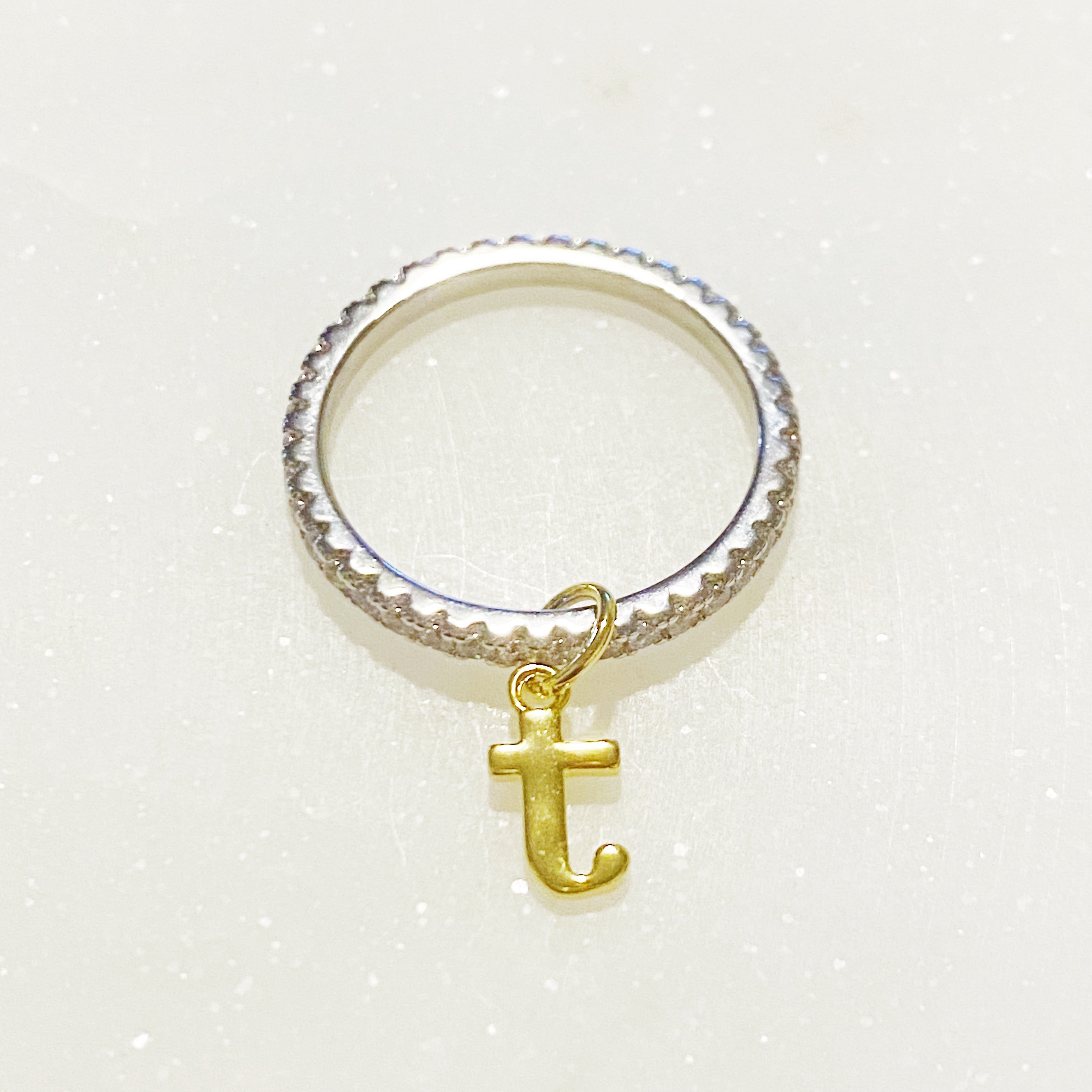 Dangle Initial Ring-19