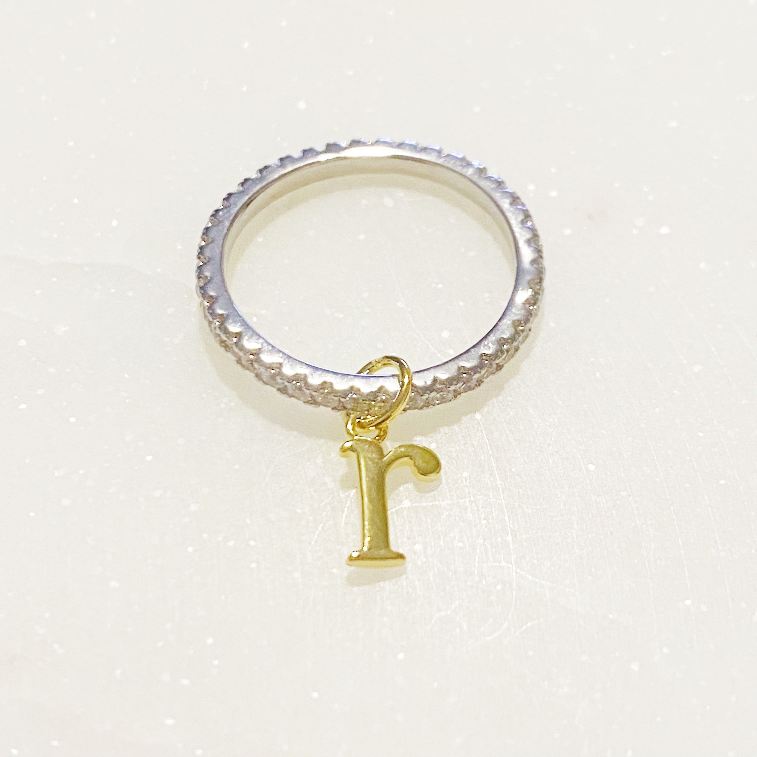 Dangle Initial Ring-17