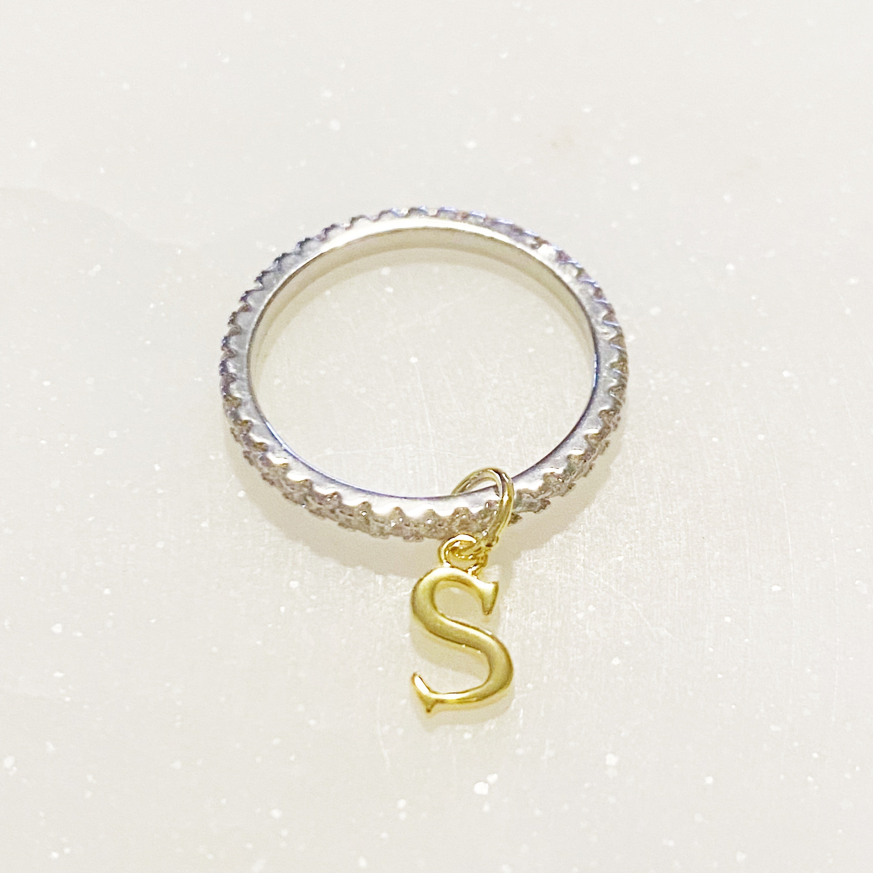 Dangle Initial Ring-18