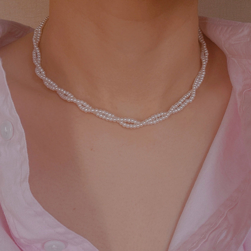 Daily Dose Of Grace Twist Pearl Necklace-0