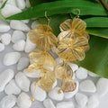 Artful Filigree Flower Drop Earrings-0
