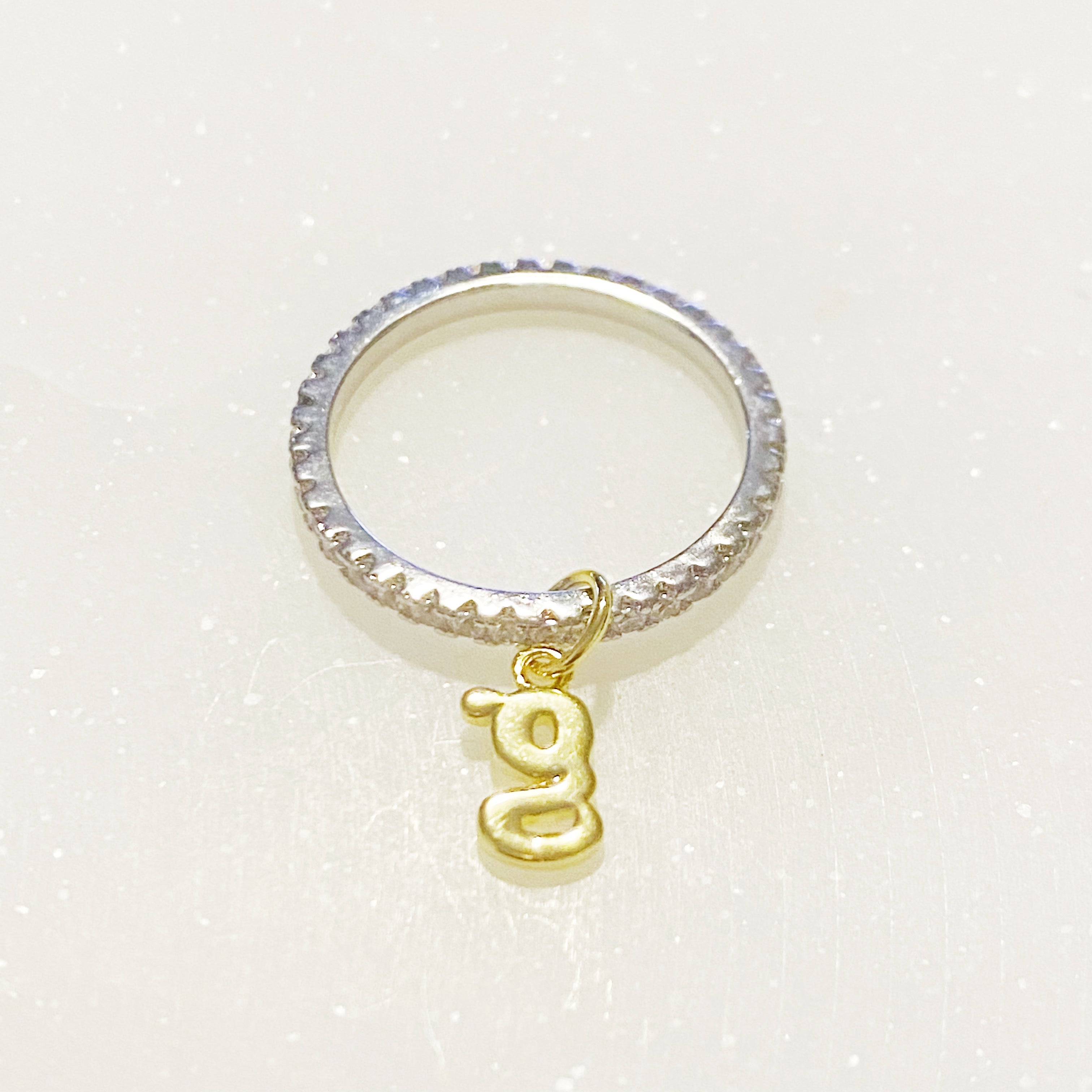 Dangle Initial Ring-10